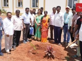 Sidlaghatta Appegowdanahalli Reva University Vanamahotsava Tree Planting