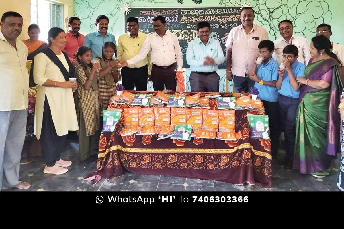ksheerabhagya milk ragi-malt distribution