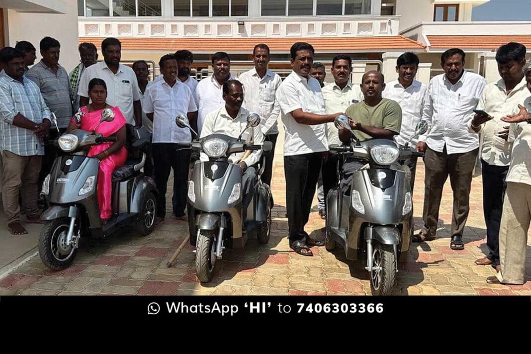 csr fund tricycle for physically challenged