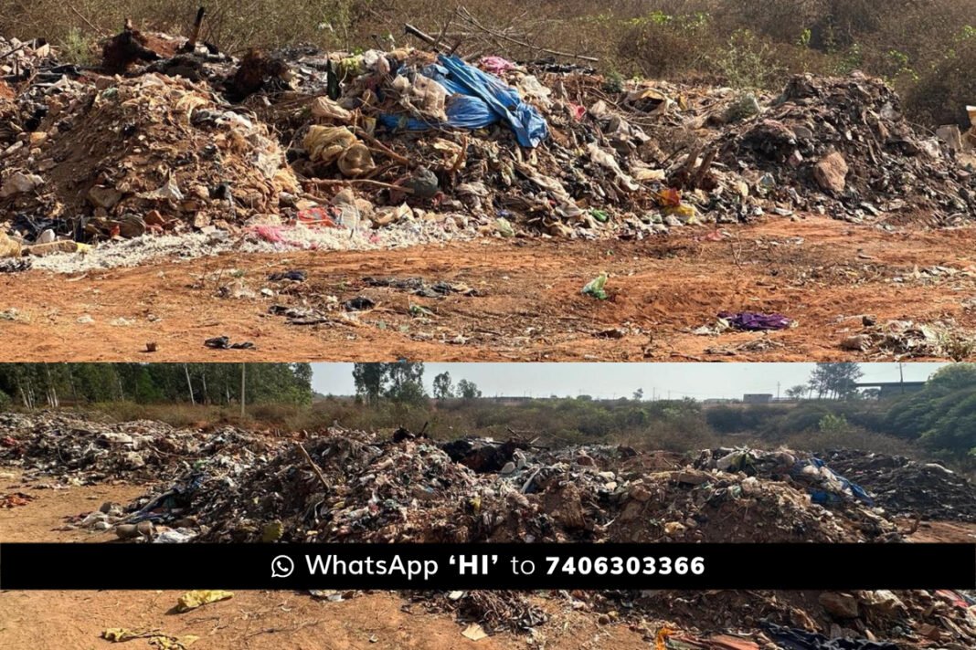 Sidlaghatta Patrahalli Lake Garbage Dump