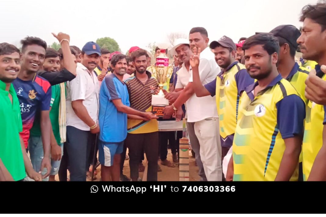 Sidlaghatta Chikkatekahalli Cricket Tournament Sadali Team Winner