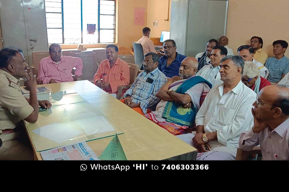 Sidlaghatta Police Temple Priests Meeting