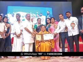 sidlaghatta Government school teacher receives Shikshakaratna Award