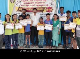 Sidlaghatta Gnana Jyothi School students Selected got State Level Competion