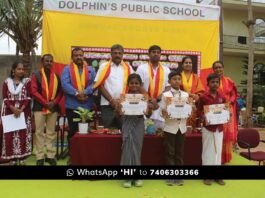 Sidlaghatta Dolphin's School Kannada Rajyotsava Childrens day