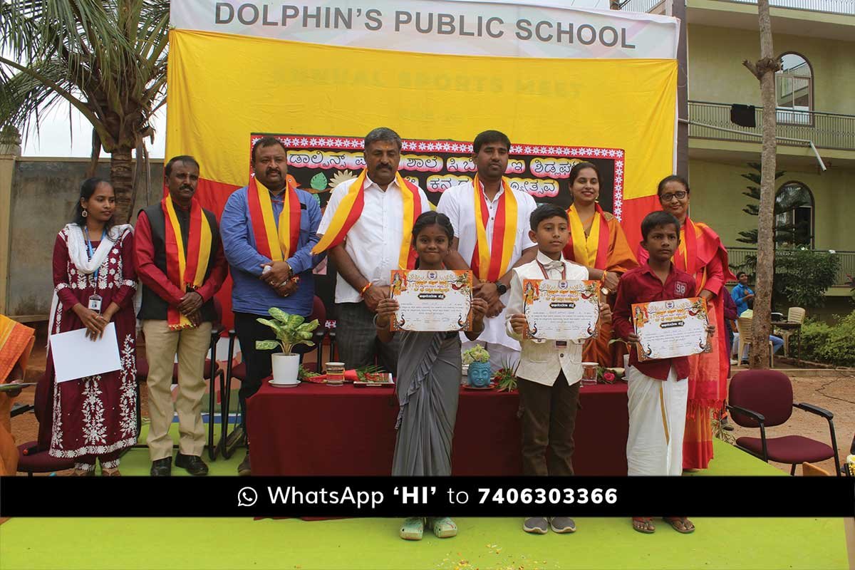 Sidlaghatta Dolphin's School Kannada Rajyotsava Childrens day