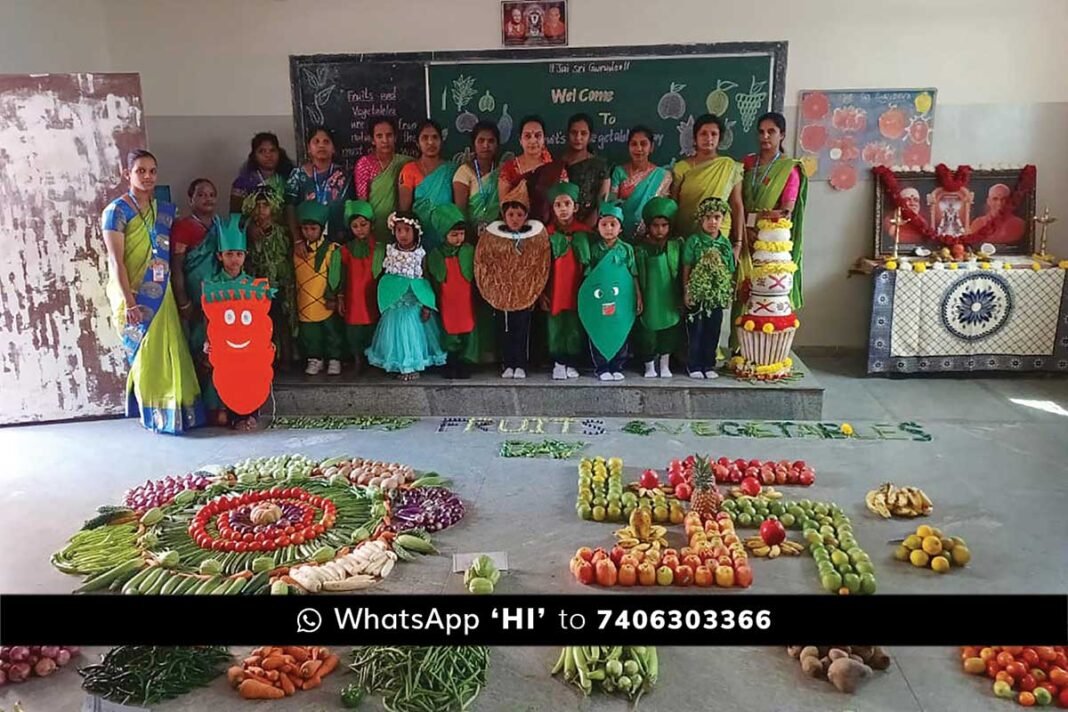 Sidlaghatta BGS School Fruits and Vegetables Day Fancy Dress