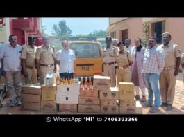 Sidlaghatta Illegal Goa Alcohol seized