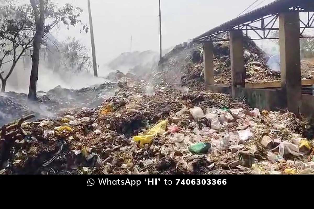 Sidlaghatta Fire in Solid Waste Management Unit