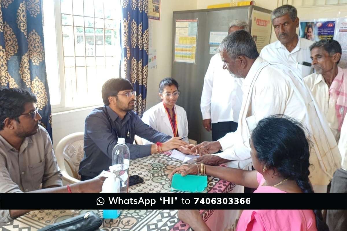 Sidlaghatta Y Hunasenahalli vydehi hospital Health Camp