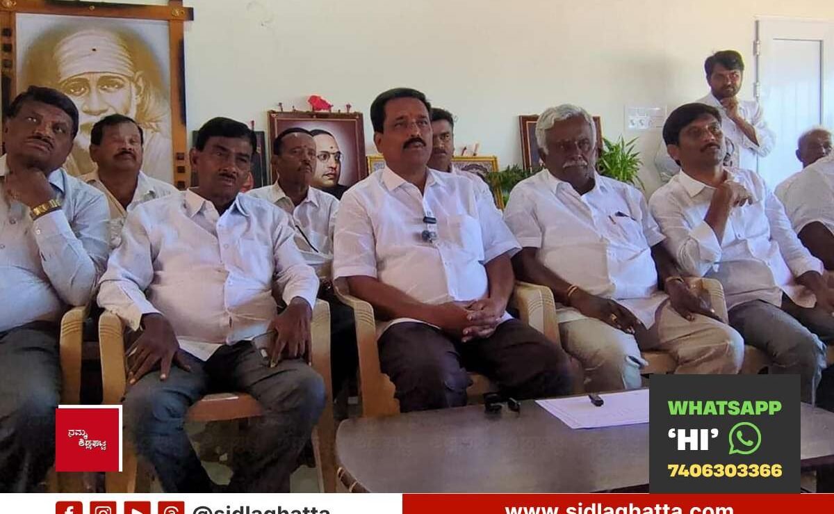 Ravikumar press meet, Sidlaghatta, NDA election claims